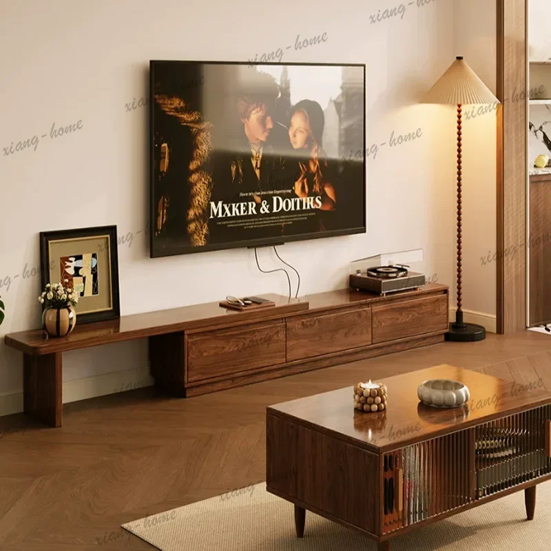 Factory Direct Adjustment European Tv Cabinet Floor High Quality Narrow Trendy Tv Cabinet Unique Minimalist Meuble De Télévision