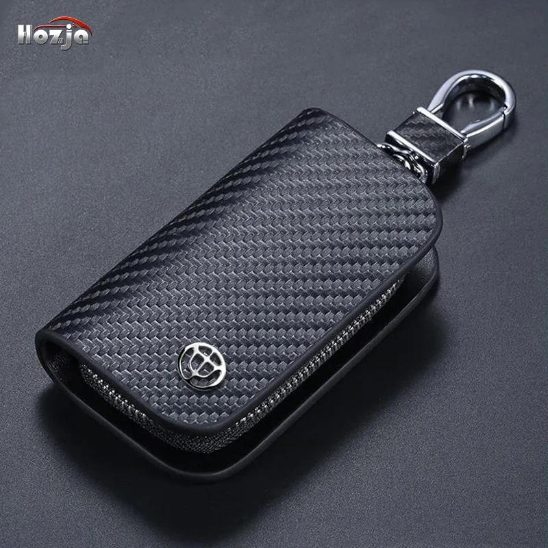 

Carbon Fiber Pattern Leather Car Key Case Zipper Key Cover for Brilliance M2 V3 V7 V6 H530 H230 H330 FRV FSV Accessories 2024