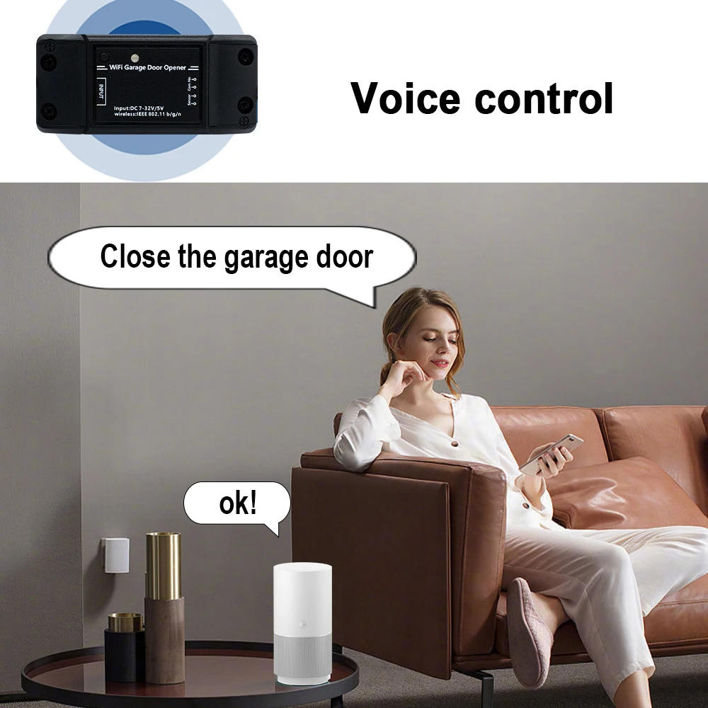 Tuya – interrupteur WiFi intelligent, ouvre-porte de Garage, contrôleur, Module de maison intelligente, application Smart Life, télécommande, prend en charge Alexa Google Home