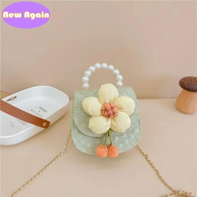 Girl's Lovely sunflower shoulder bags Children's cotton crossbody Bags Toddlers Small Money purse Baby pouch Mini wallets NA048