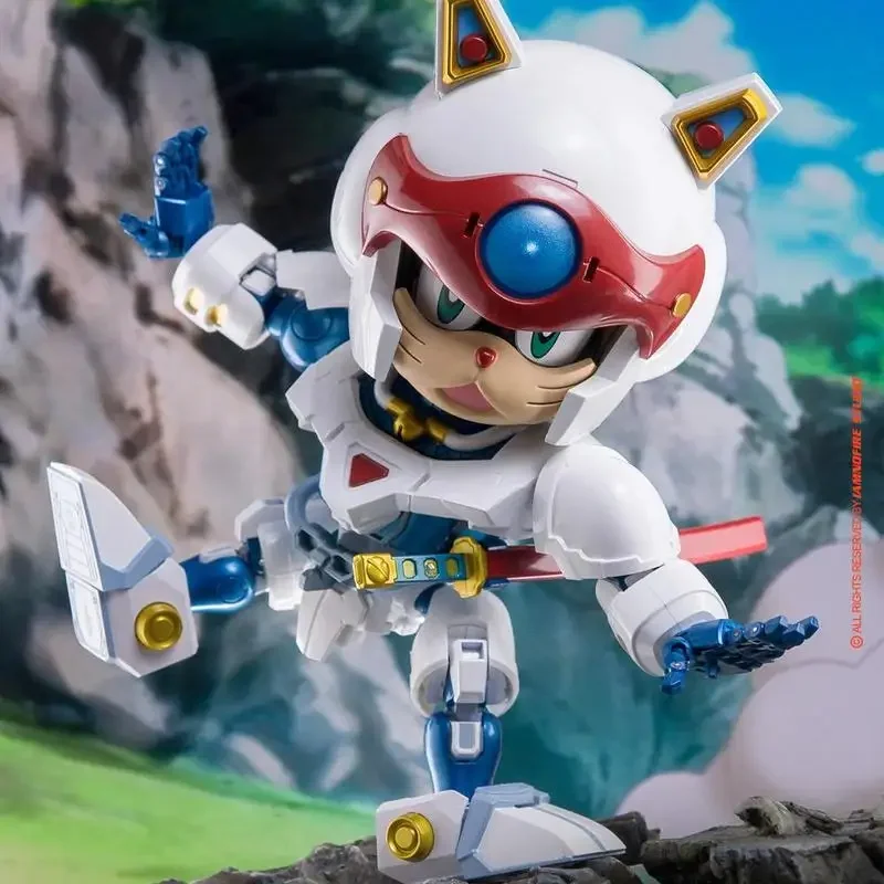 Original Heatboys Yattarou Samurai Pizza Cats Yattarou Movable HB0057 Genuine In Stock Figure Model Toys