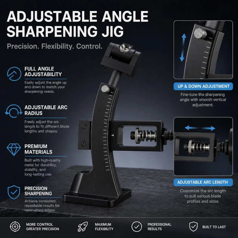 XK Fixed Angle Knife Sharpener Sharpening Stone Set Professional Knife Machine Whetstone Grinder System Diamond  Kitchen Tools