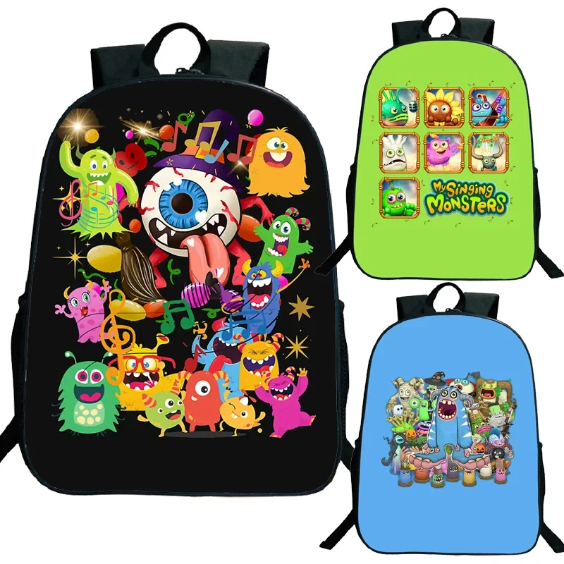 

My Singing Monsters Schoolbags Horror Game Children's Backpack Anime Elementary School Students' Stationery Gift