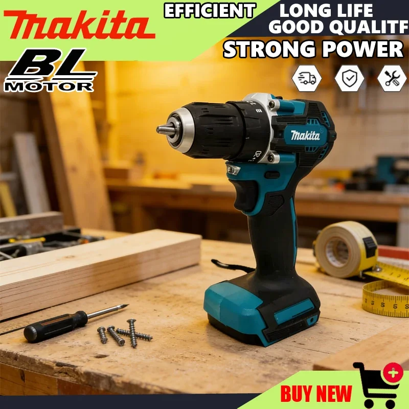 

Аккумуляторная бесщеточная дрель-шуруповерт Makita DDF487, компактная, с высоким крутящим моментом, LXT, с регулируемой скоростью, бесщеточный двигатель, электроинструмент