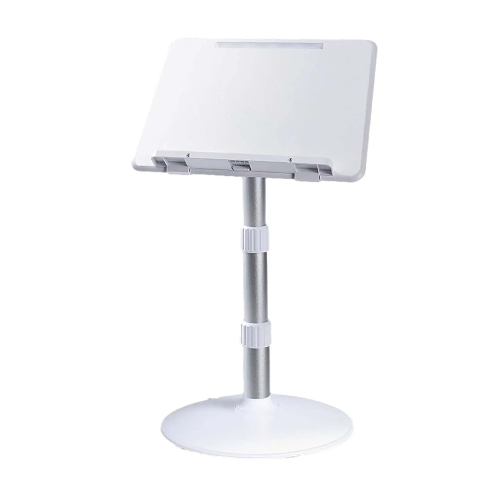 Book Stand for Reading Metal Support Bookstand Cookbook Holder Free Standing Portable Adjustable Height Angle for Sheet Music