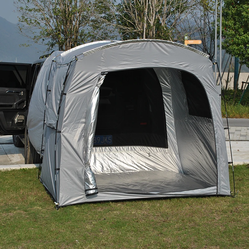 2026 New SUV Tailgate Extension Tent, 185cm Standing Height, Large Mesh Window, 4 Seasons Easy Setup, Waterproof Floor, Fashion