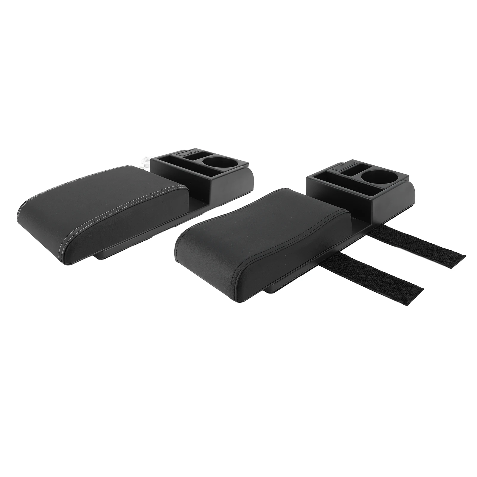 

Car Center Console Armrest Cushion Pillow Width Comfortable Arm Rest Pad with USB Interface Fine Stitches for SUV