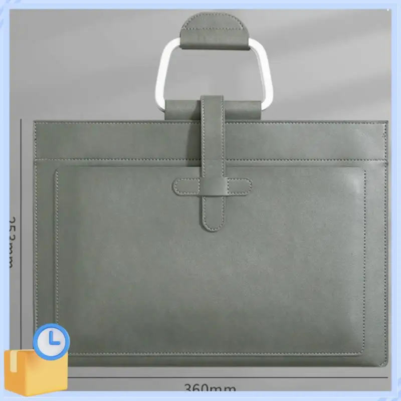 Popular A4 Leather Document Bag Envelope Document Holder Quality PU Leather Document Pouch Document Organizer File Bag