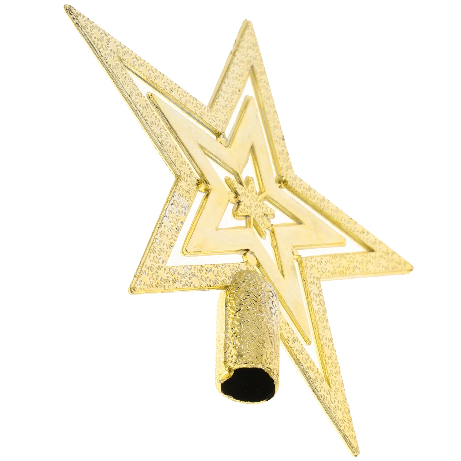 

10 Cm Pentagram Decoration Christmas Tree Star Topper Bright Color Exquisite Craft Holiday DIY Party Decorations