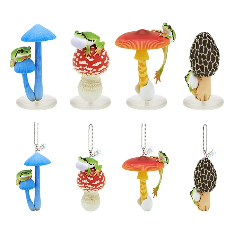 Agaricus Campestris Collezione Gentle Hylachinensis Ciondolo Gashapon Kawaii Action Figure Giocattoli di modello