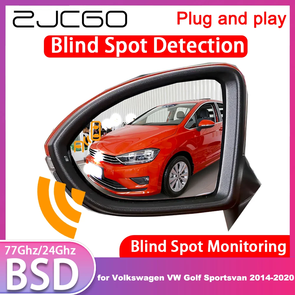 for Volkswagen VW Golf Sportsvan 2014-2020 OEM Blind Spot Detection Monitoring Warning Lane Assist System 77GHz Radar Detector