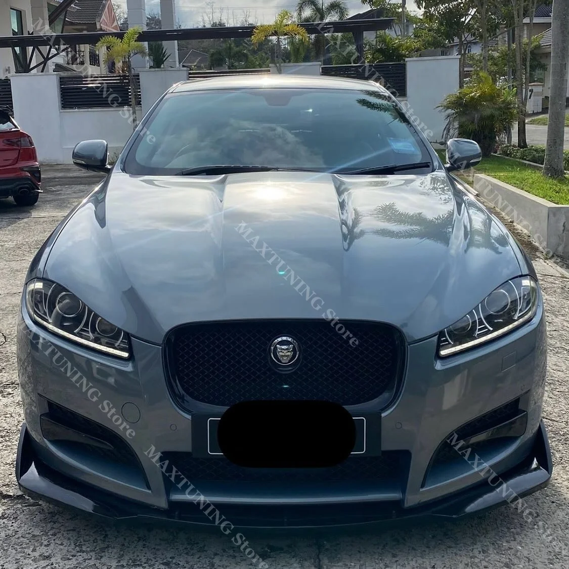 شفة المصد الأمامي لسيارة جاكوار XE S 20d 20t 25t X760 2015-2019 سبويلر الفاصل الناشر الجذع التحديثية التصميم مجموعات الجسم ضبط