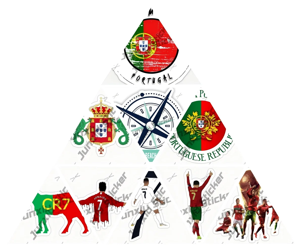 

Coimbra Portugal Vintage Cr7 Soccer Boy Portuguese Football Vinyl Decal Country Flag Heart Shape Cover Scratches Decoration