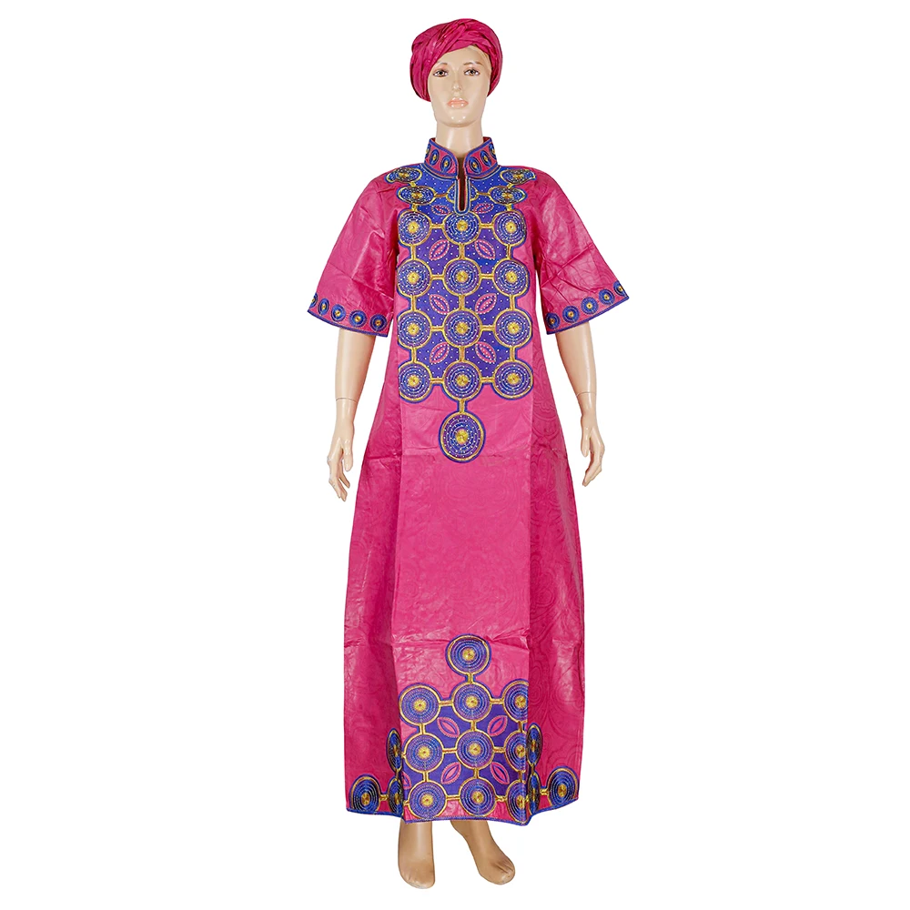 H&D African Clothes For Women Wedding Party Embroidery Lace Bazin Riche Dresses Boubou african dresses for women traditional