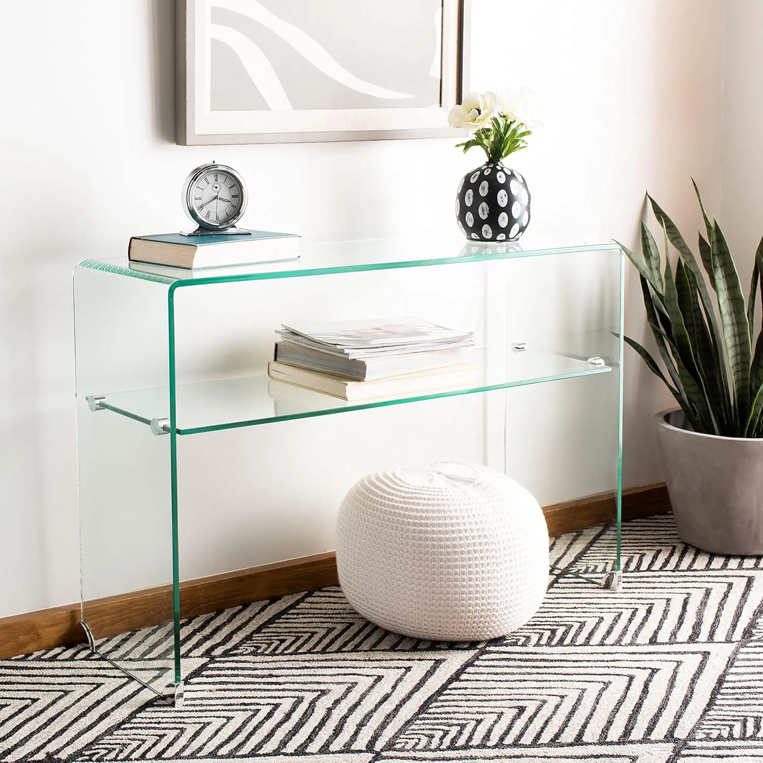Safavieh Home Collection Hollis Clear Console Table