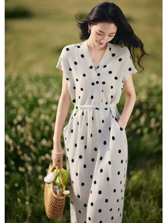 V-Ne Polka Dot Summ…