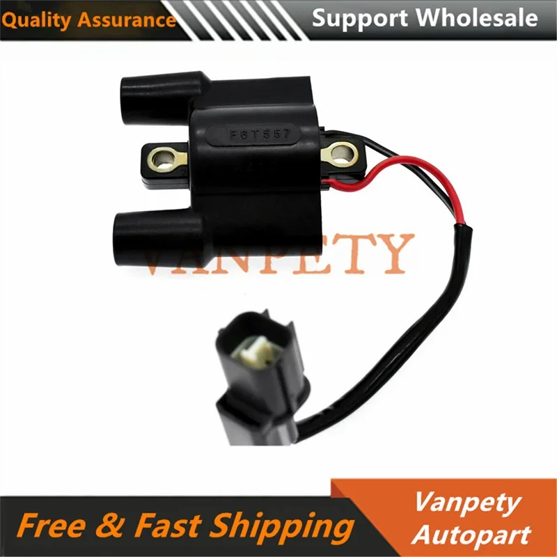 1PC F6T557 Outboard Ignition Coil 4 Stroke Ignition Components 21121-3722 21121-0720 63P-82310-01-00 Motorcyle Parts for Yamaha