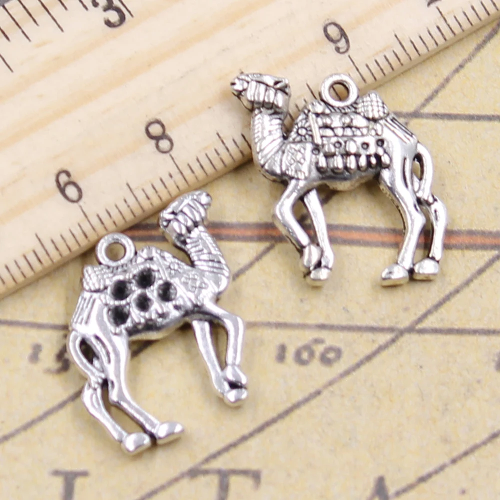 10pcs Charms Desert Camel 21x22mm Tibetan Silver Color Pendants Antique Jewelry Making DIY Handmade Craft