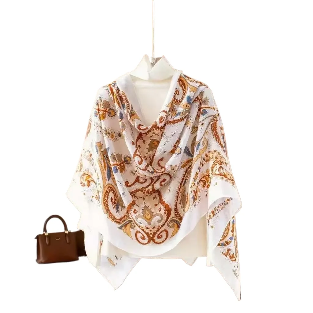1 new spring and summer high-end gauze thin beach towel women travel photo fashion versatile shawl women