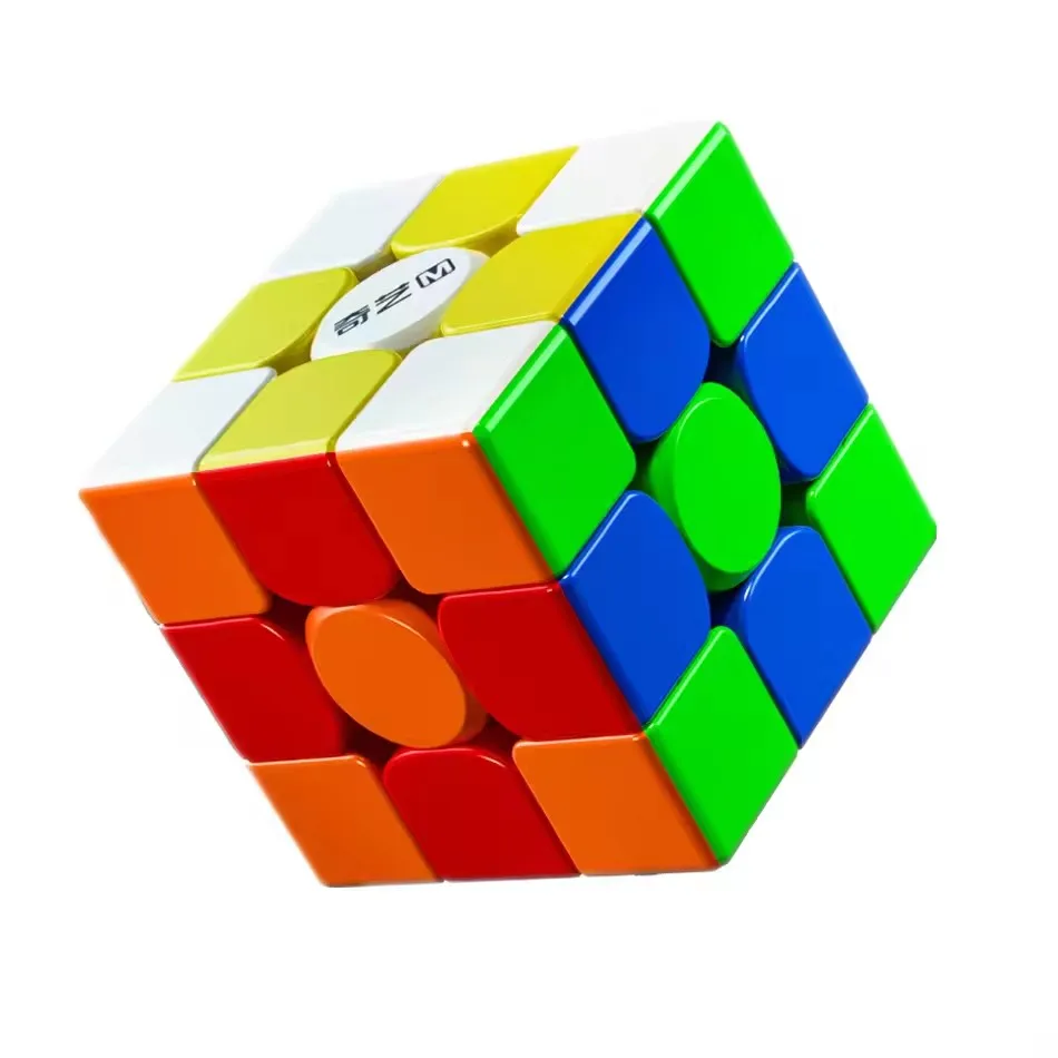 QiYi 3x3 นักรบ M Pro Magnetic Magic Cube ปริศนาความเร็วระดับมืออาชีพการศึกษาของเล่นวันเกิดคริสต์มาสของขวัญ Cubo Magico ของเล่น