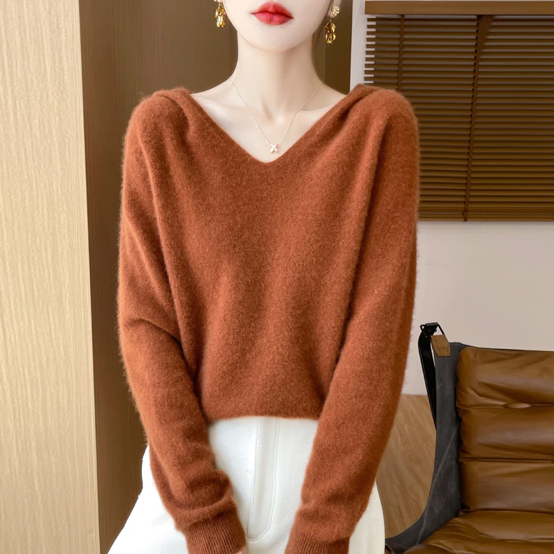 100% beautiful slave cardigan cashmere cardigan sweater loose hoodie autumn and winter comfortable top