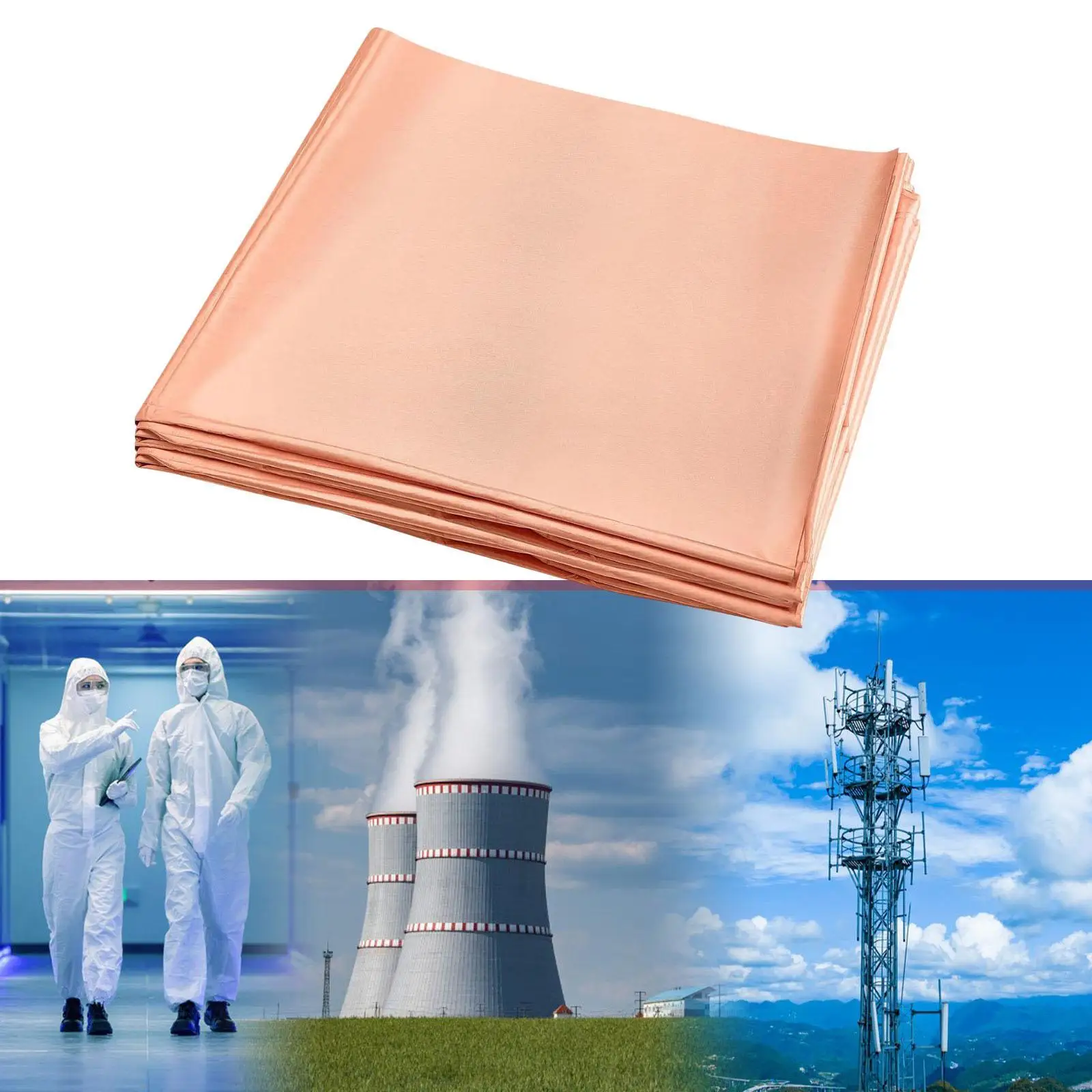 

Conductive Material Shielding Cloth Faraday Curtain EMI Protection RF Signal Blocking Fabric for Data Security