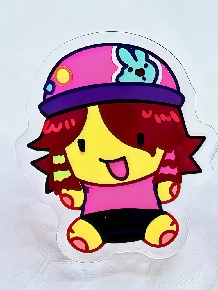 RBL X Re gretevator Acrylic Pin Front Cosplay Accessories | Poob Pest Lampert Cute Cartoon Badge Fashion Jewelry Gift for Fans