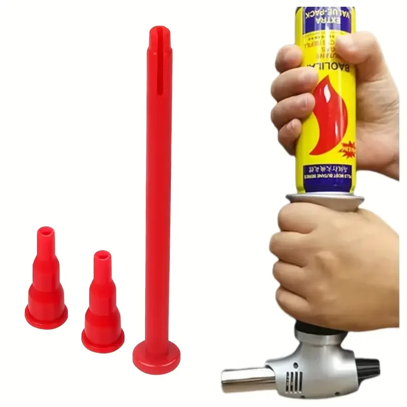 

6pcs Butane Gas Tank Filling Connector Gas Fill Plastic Adapter Convert Cassette Tank Into Inflatable Tank Reusable Butane Head