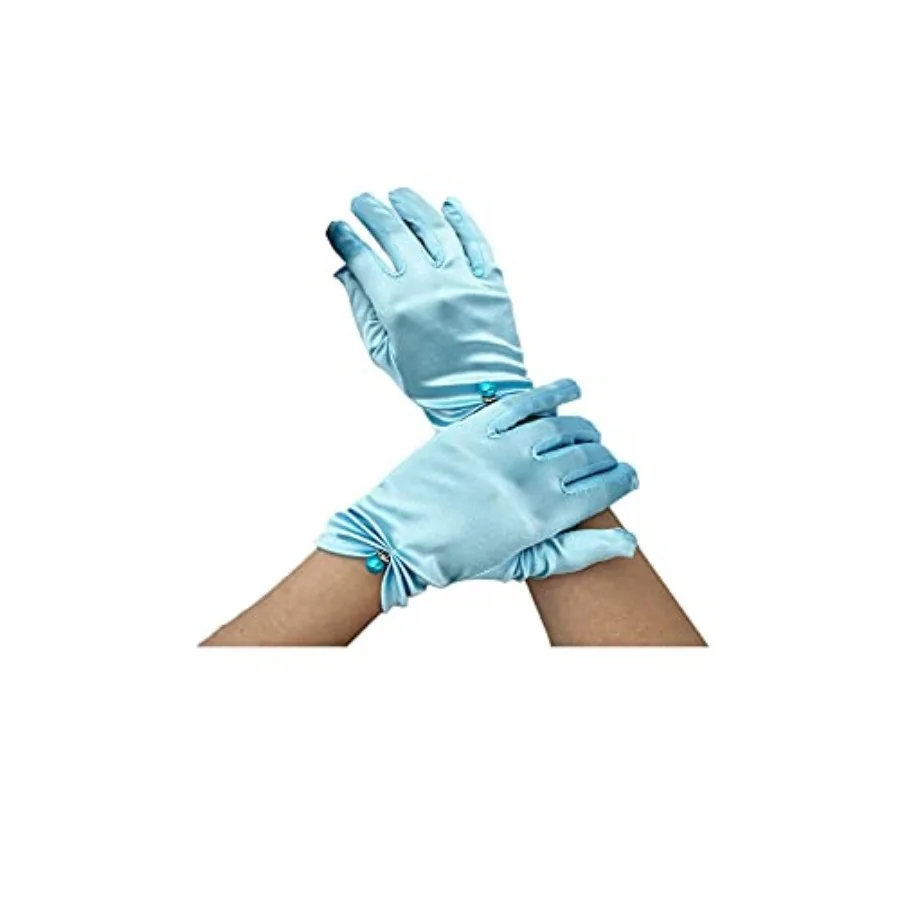 Satin Wedding Dress for Women Opera Party 920s Gloves Wrist Length Gloves