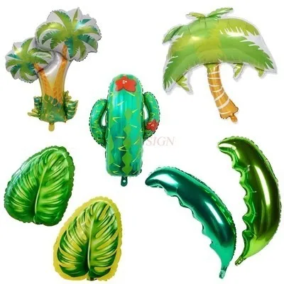 

Leaf Balloon Coconut Leaf Maple Leaf Palm Tree Cactus Turtle Back Leaf Children's Kindergarten Decorative Balloon