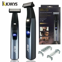MLG LT-185 Waterproof Electric Razor: 1mm,3mm Guide Comb Shaping Facial Hair,Trim Hair from Private,One Blade Shaver
