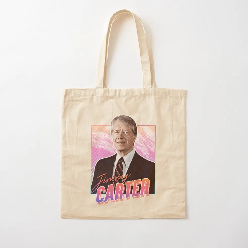 Jimmy Carter - 80s design Tote Bag tote bag men tote bags cloth bags Canvas stote bag canvas