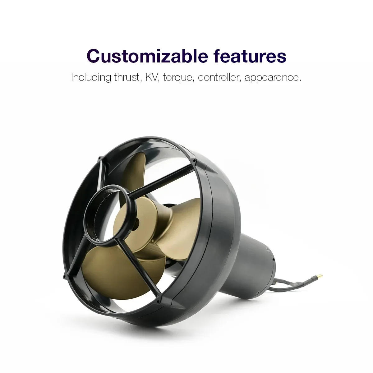 

56KG IP68 Underwater Propulsion System DC Brushless Motor ESC Controller Permanent Magnet for Electric Surfboard Jet Boat