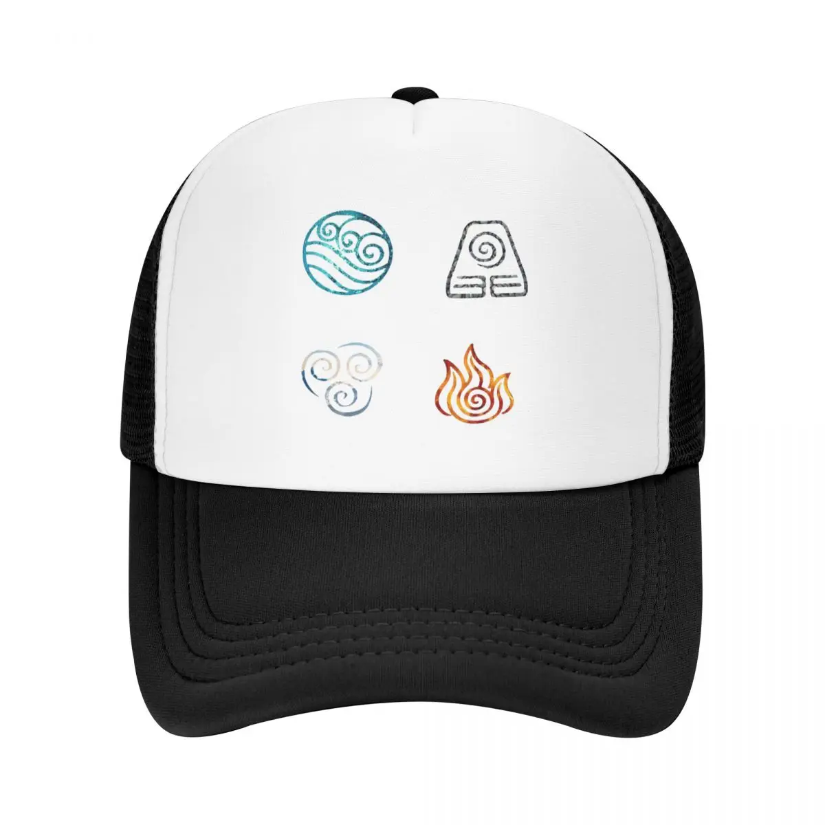 Avatar The Last Airbender Element Symbols Cap Fashion Mesh Baseball Caps Adjustable Hat Hip Hop Summer Unisex Baseball Hats