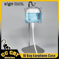 Original IV Bag Earphone Case Liquid Silicone Emergency For Blood Bag Airpods Case Protective Cases for Airpods Pro 4 Case Gift