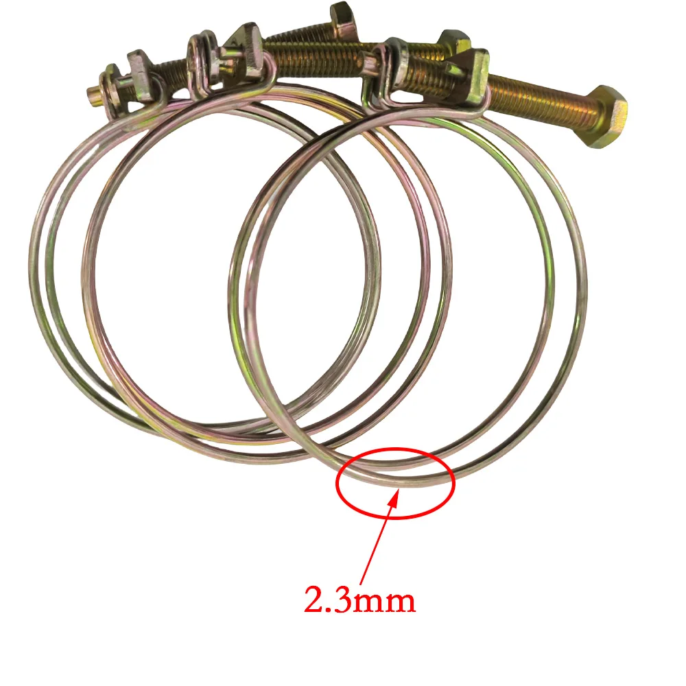 ダブルスチールワイヤースロートクランプ,パイプクランプ,ホース,水道管,頑丈なパイプに適しています