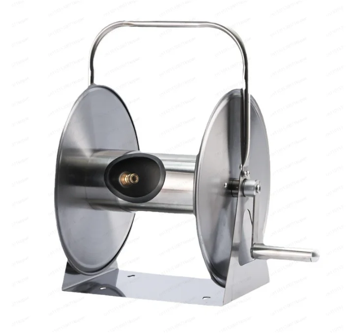 

Stainless Steel Watering Car Wash Water Pipe Storage Rack Hanging Automatic Pipe Reel Agricultural Household Water Pipe Reel