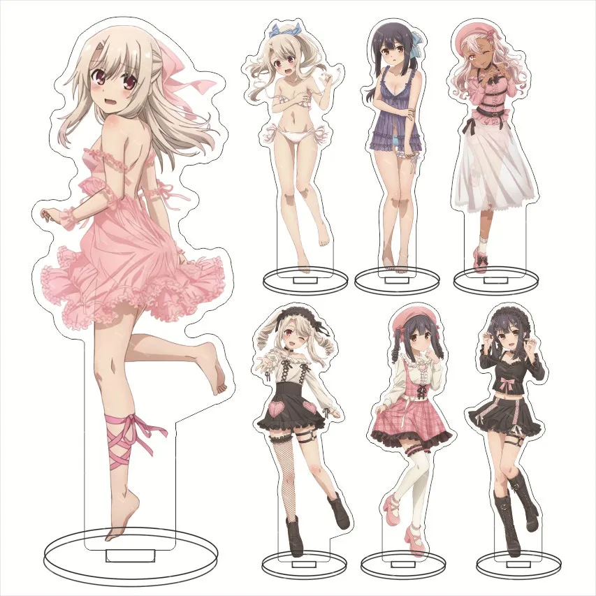 Anime Fatekaleid liner Acrylic Stand Model Figures Illyasviel von Einzbern Miyu Edelfelt Chloe Cosplay Stand Model Props Gifts