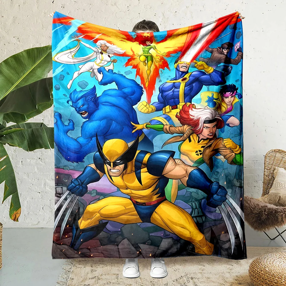 Marvel X-Men Wolverine Printed Blanket Children Adult Blanket Soft and Warm Bedding for Bed Sofa Outdoor Travel Cover Blanket