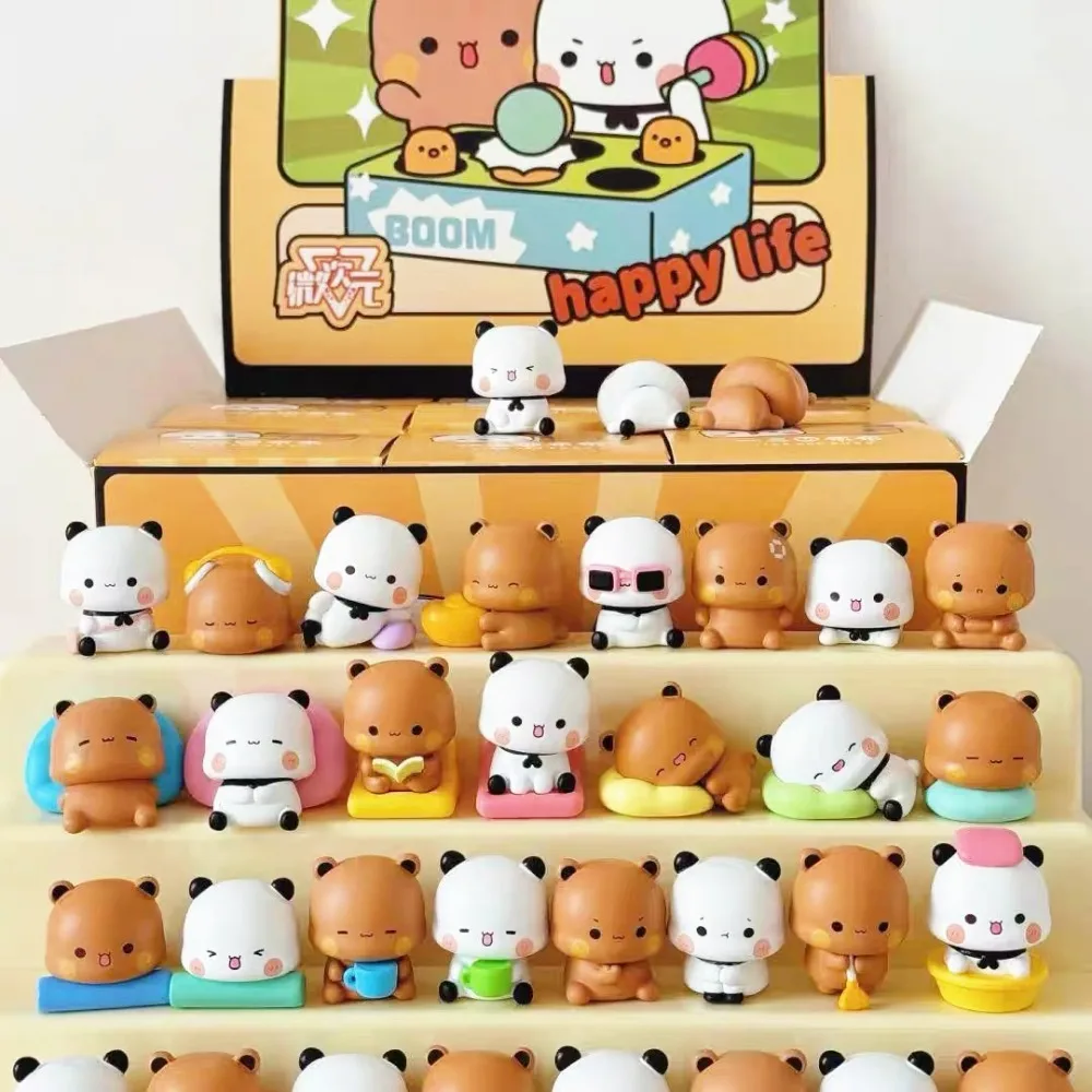 

New Original Panda Bubu And Yier Daily Life Series Blind Box Toys Cute Cartoon Panda Bear Doll Random Blind Box Children Gift