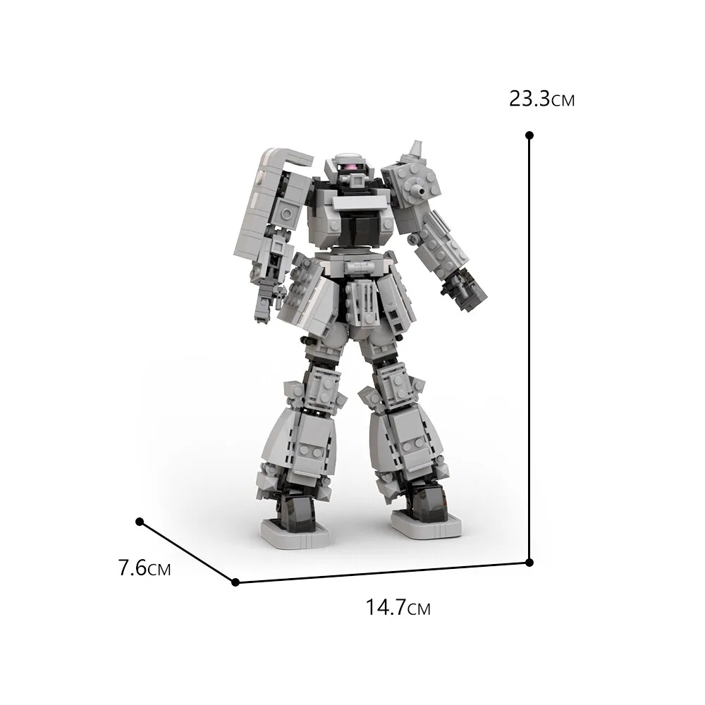 

Изготовленный на заказ MOC: C9140 MS-06 Z_aku Me_ch Модель робота 433, детали из сериала
