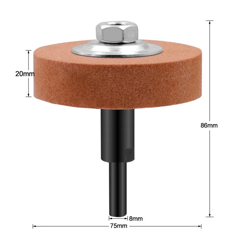 75 MM ZK30 Set Adaptor Roda Gerinda Bor Elektrik 3 Inci Bantalan Pemoles Abrasif Cakram Ampelas untuk Alat Putar Penggiling Logam