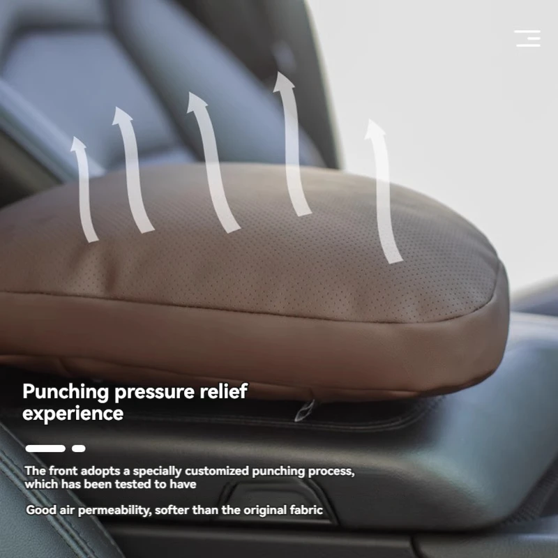 Car Leather Neck Pillow Seat Headrest Lumbar Support Spine Car Seat Neck Protector Pillow For Great Wall Tank 300 500 700 Car