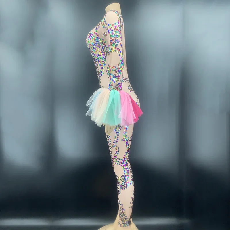 Combinaison de Scène Sexy pour Chanteuse, Costume de Discothèque, Bar, Dj, Ds, Tenue de Performance, Rave