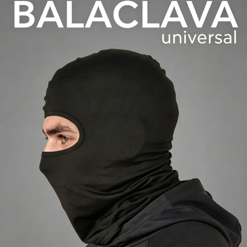 Masque de cyclisme en Lycra élastique, respirant, ajusté, bandeau de protection solaire interne, bonnet Balaclava, coupe-vent, absorbant la sueur, 1 pièce