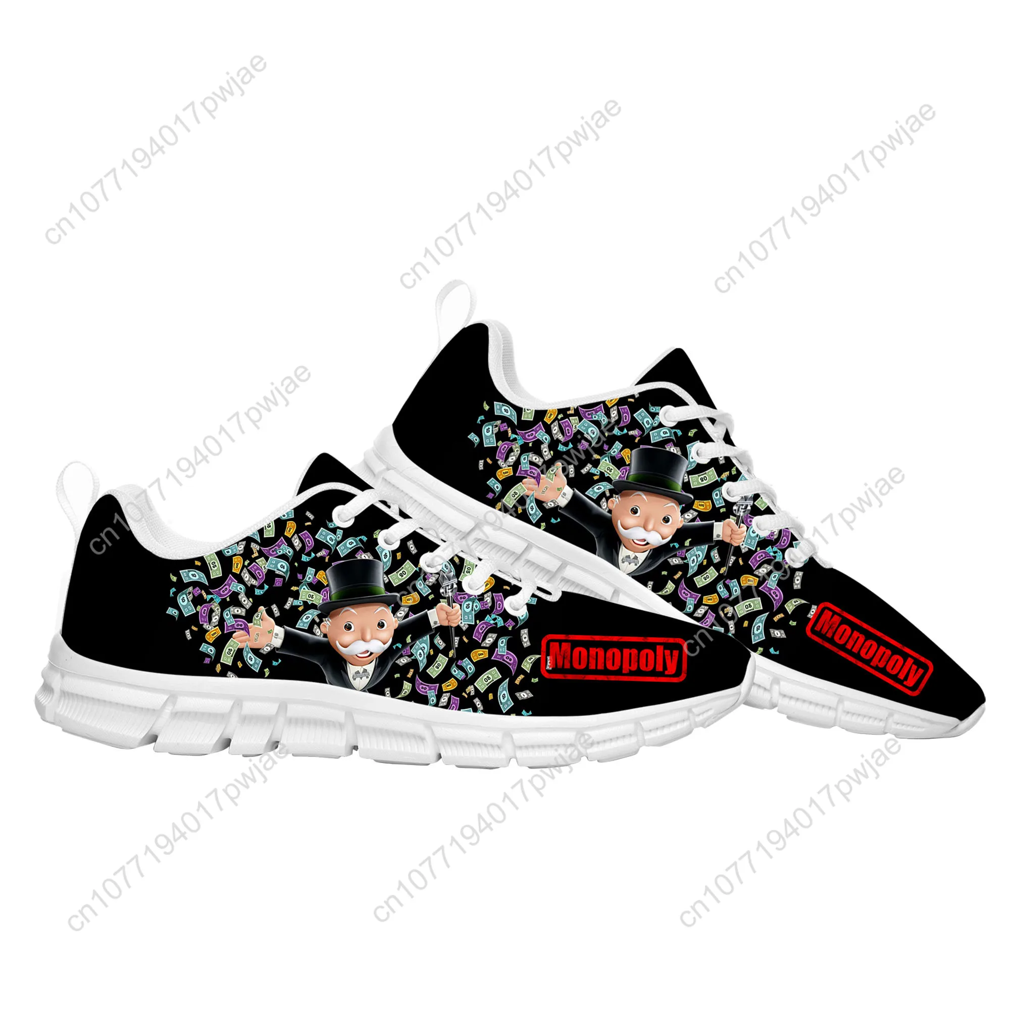 

Monopoly Millionaire Game Adult Version Sports Shoes Mens Womens Custom Sneakers Lightweight Casual Sneaker
