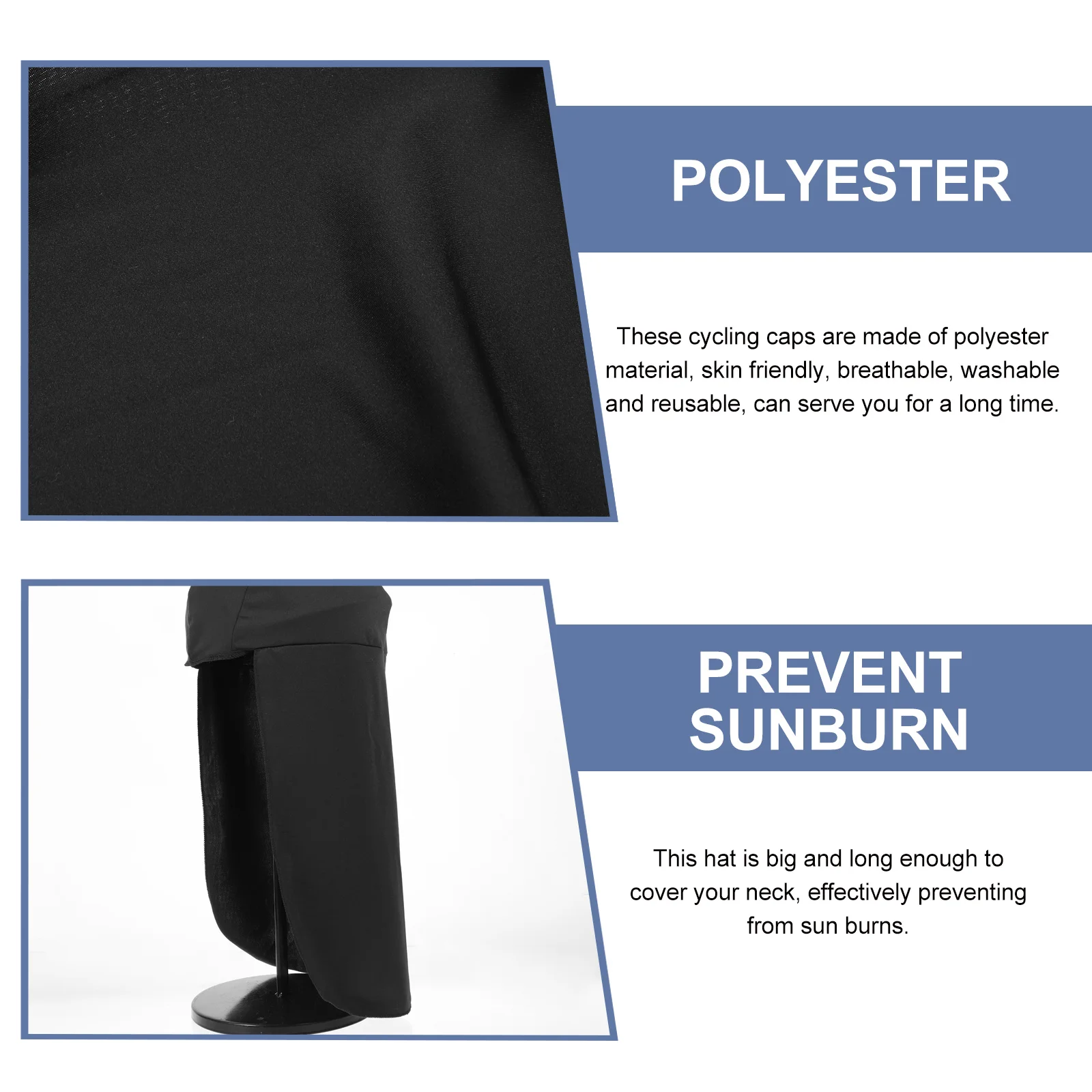 

4Pcs Windproof Cooling Skull Caps Long Tail Turban Hat Outdoor Cycling Accessories Long Tail Wrap Wrap Hat Cycling Caps