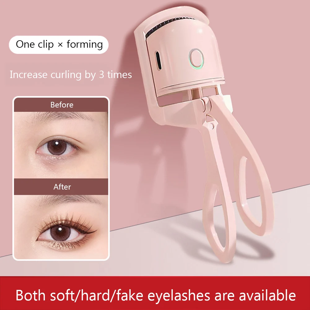 Eyelash Curler Portable Electric Heated Comb Eye Lash Long Lasting Eyelashes Curls Thermal Eyelash Curler Makeup Tools