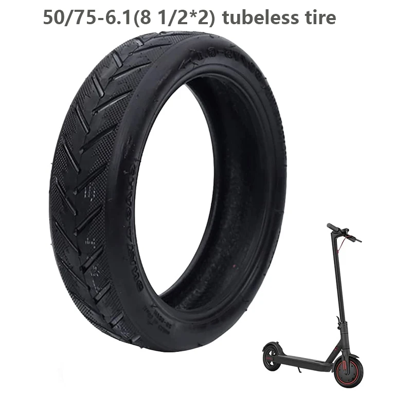 

8.5 Inch Electric Scooter Tires 50/75-6.1 Rubber Replacement Tire for Xiaomi M365 Gotrax Gxl V2 Gotrax XR