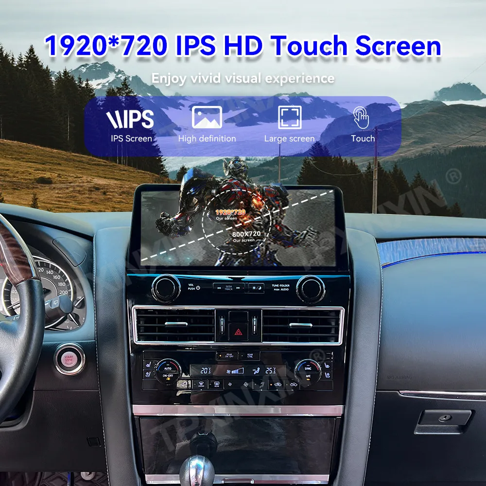 For Nissan Patrol Armada 2012~2019 Automotive Multimedia Android 13 Auto Carplay Radio GPS Navigation Stereo Receiver Head Unit